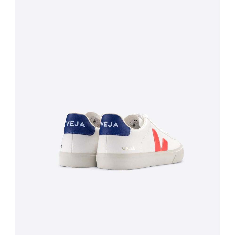 Low Tops Sneakers ανδρικα Veja CAMPO CHROMEFREE White/Orange | GR 202LIS